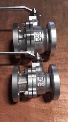 Van bi tay gạt nối bích inox DN50